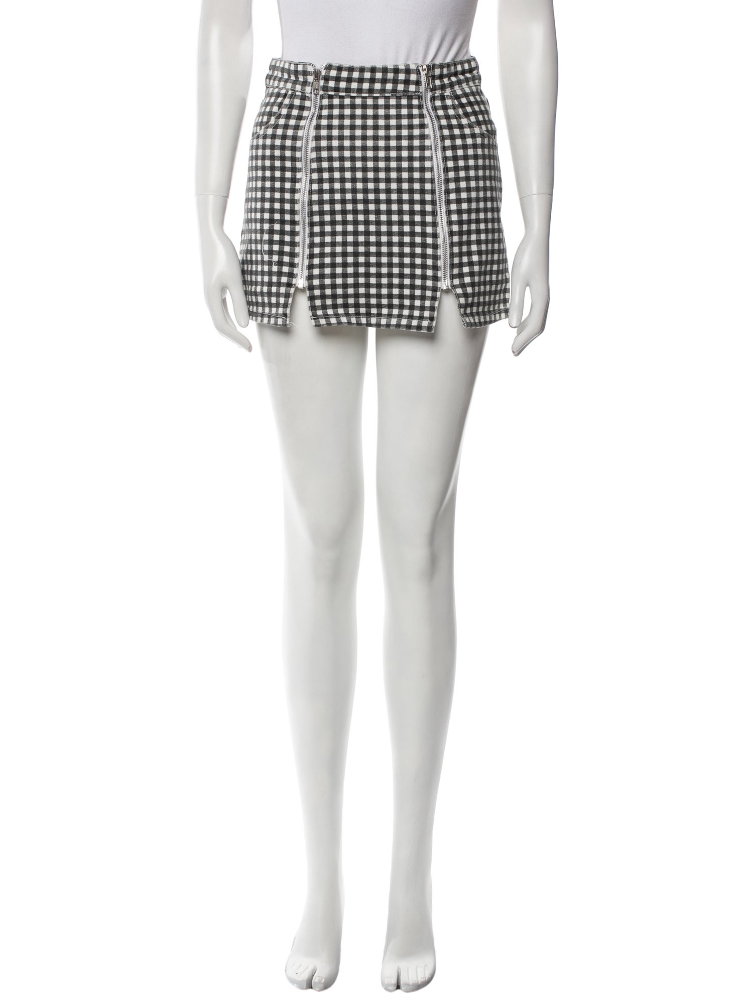 Reformation Plaid Print Mini Skirt