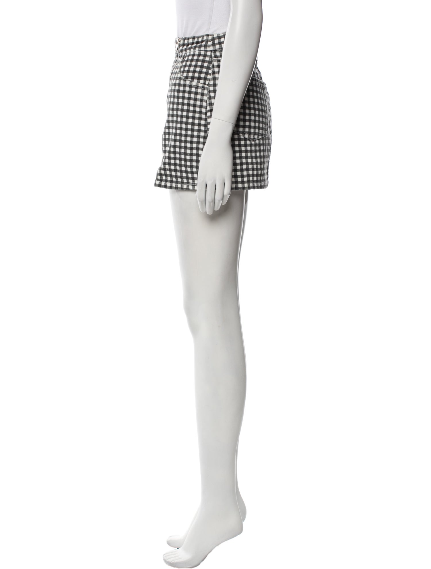 Reformation Plaid Print Mini Skirt