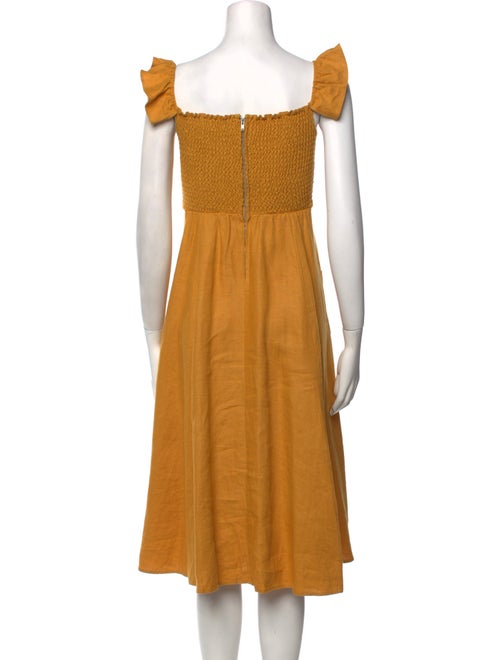 Reformation Linen Midi Length Dress