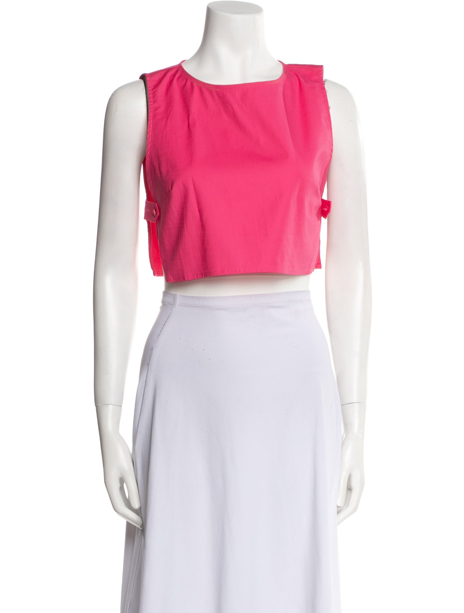 Reformation Crew Neck Sleeveless Crop Top
