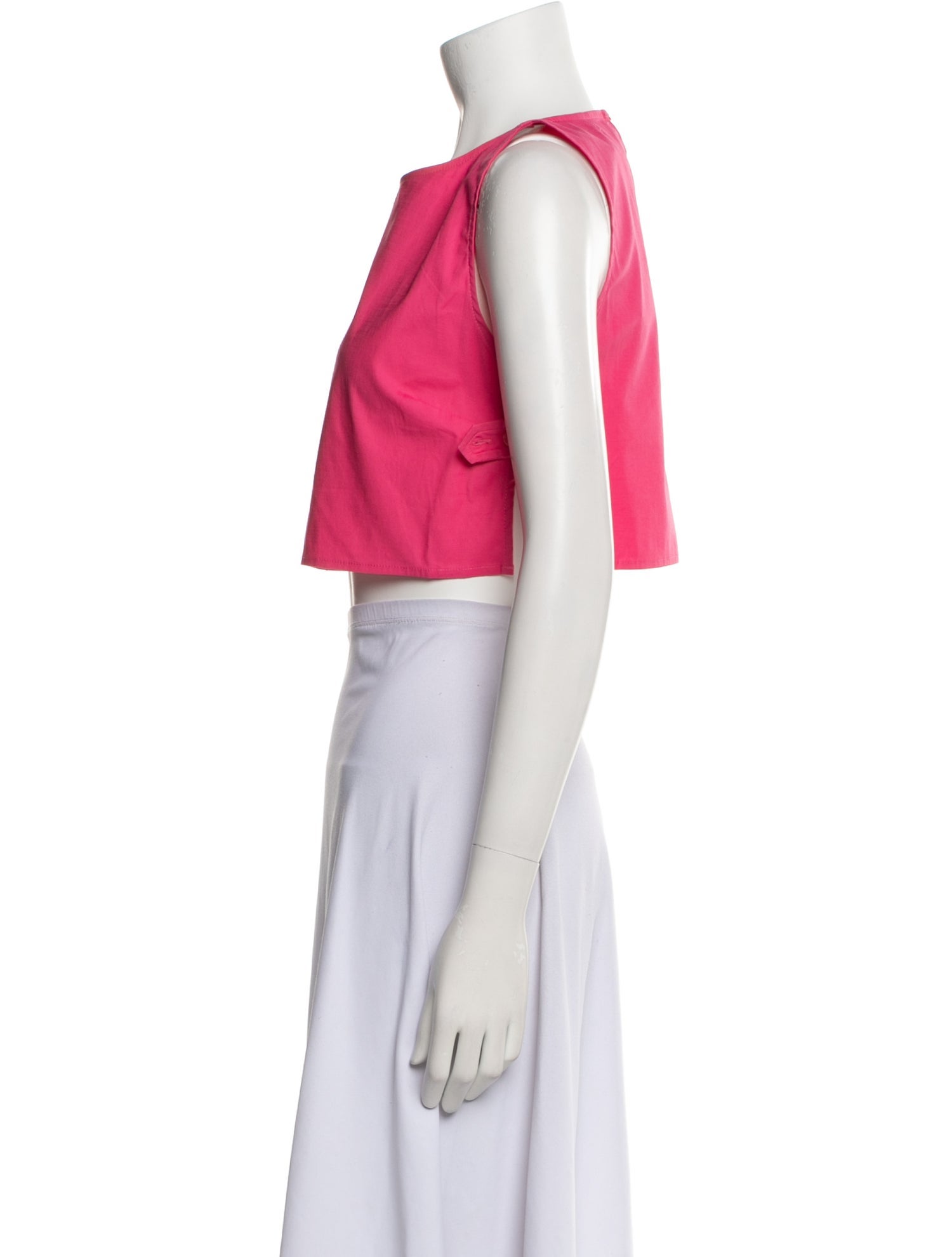Reformation Crew Neck Sleeveless Crop Top