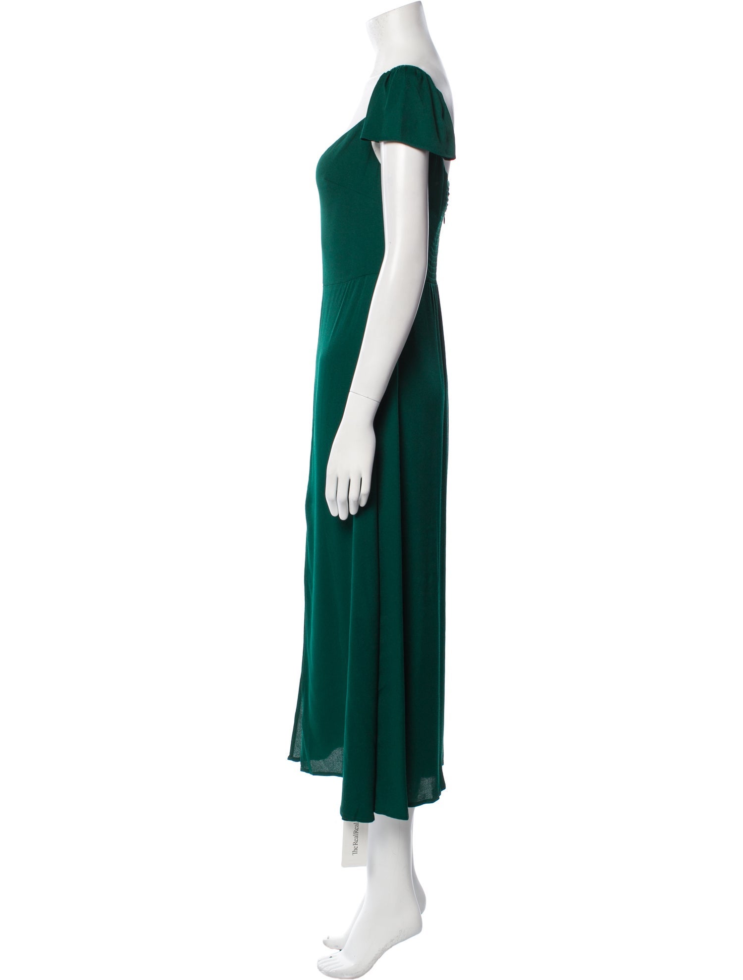 Reformation V-Neck Long Dress