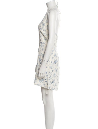 Reformation Floral Print Mini Dress