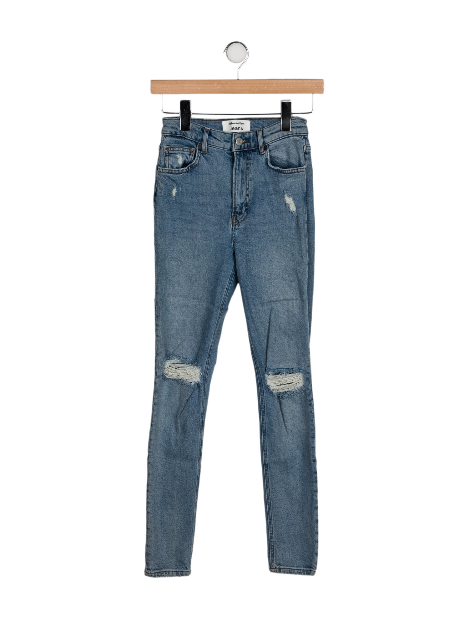 Reformation Mid-Rise Skinny Leg Jeans