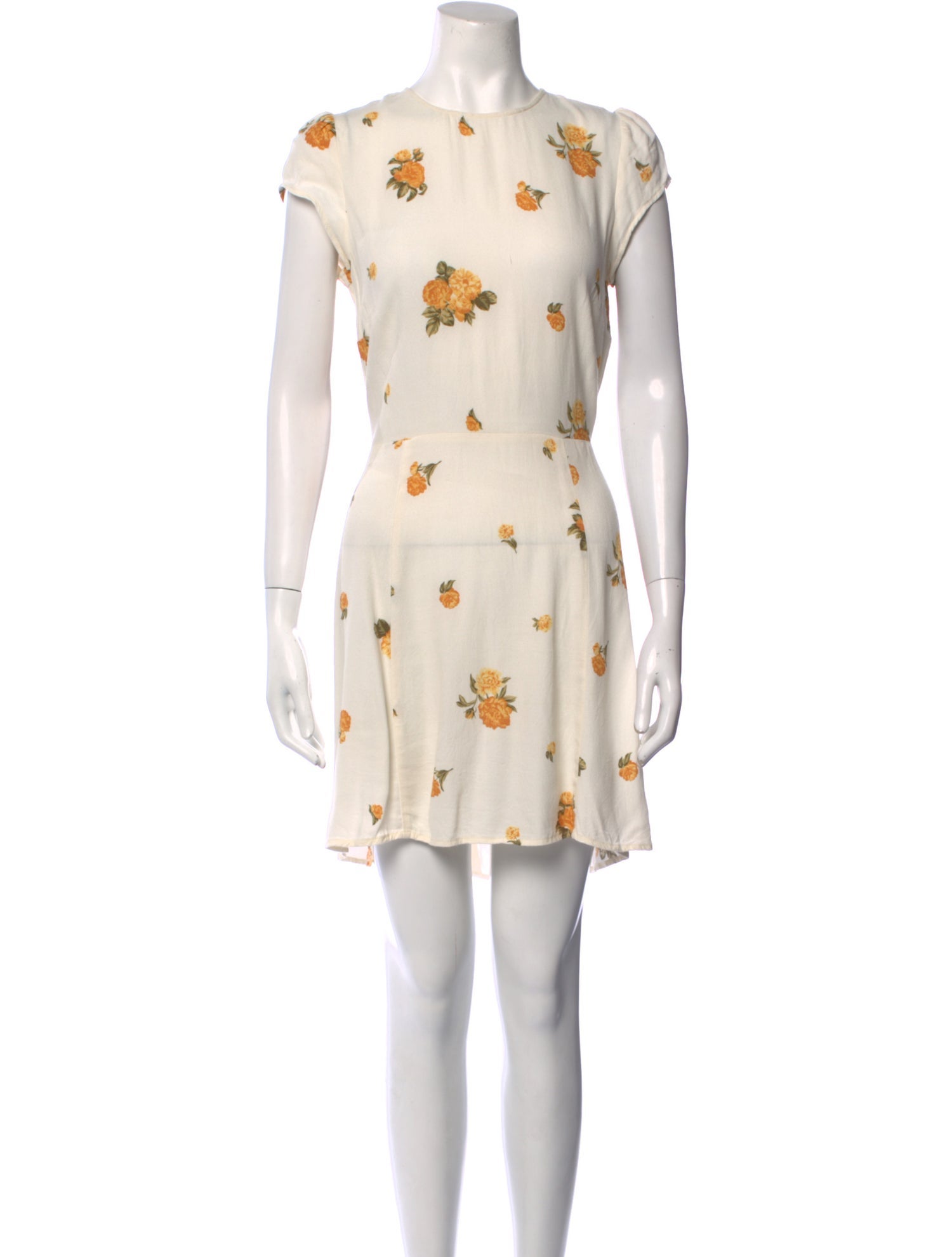 Reformation Floral Print Mini Dress