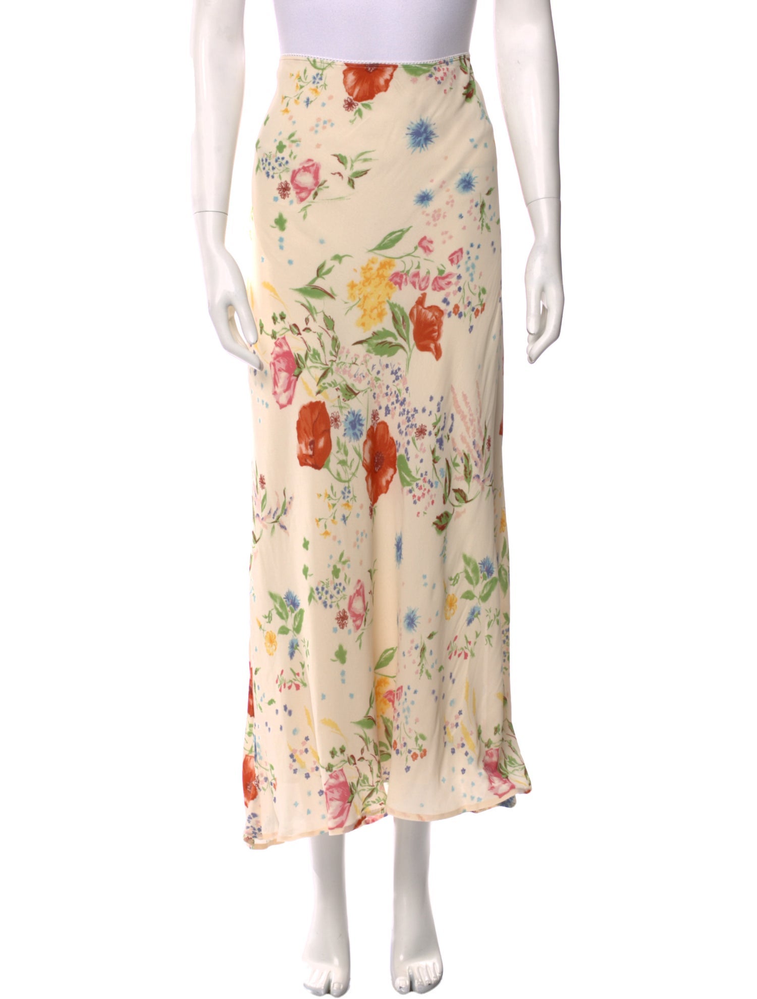 Reformation Floral Print Long Skirt