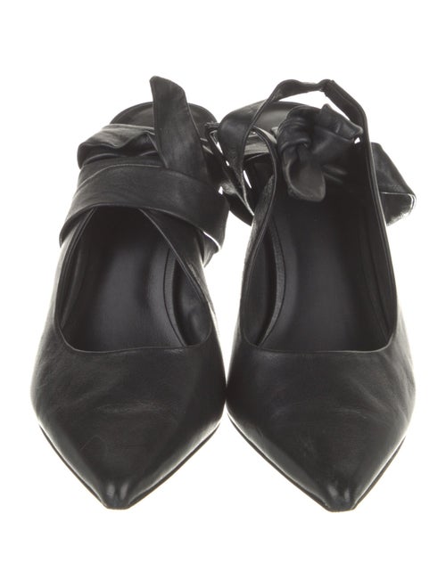 Reformation Leather Slingback Pumps