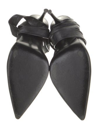 Reformation Leather Slingback Pumps