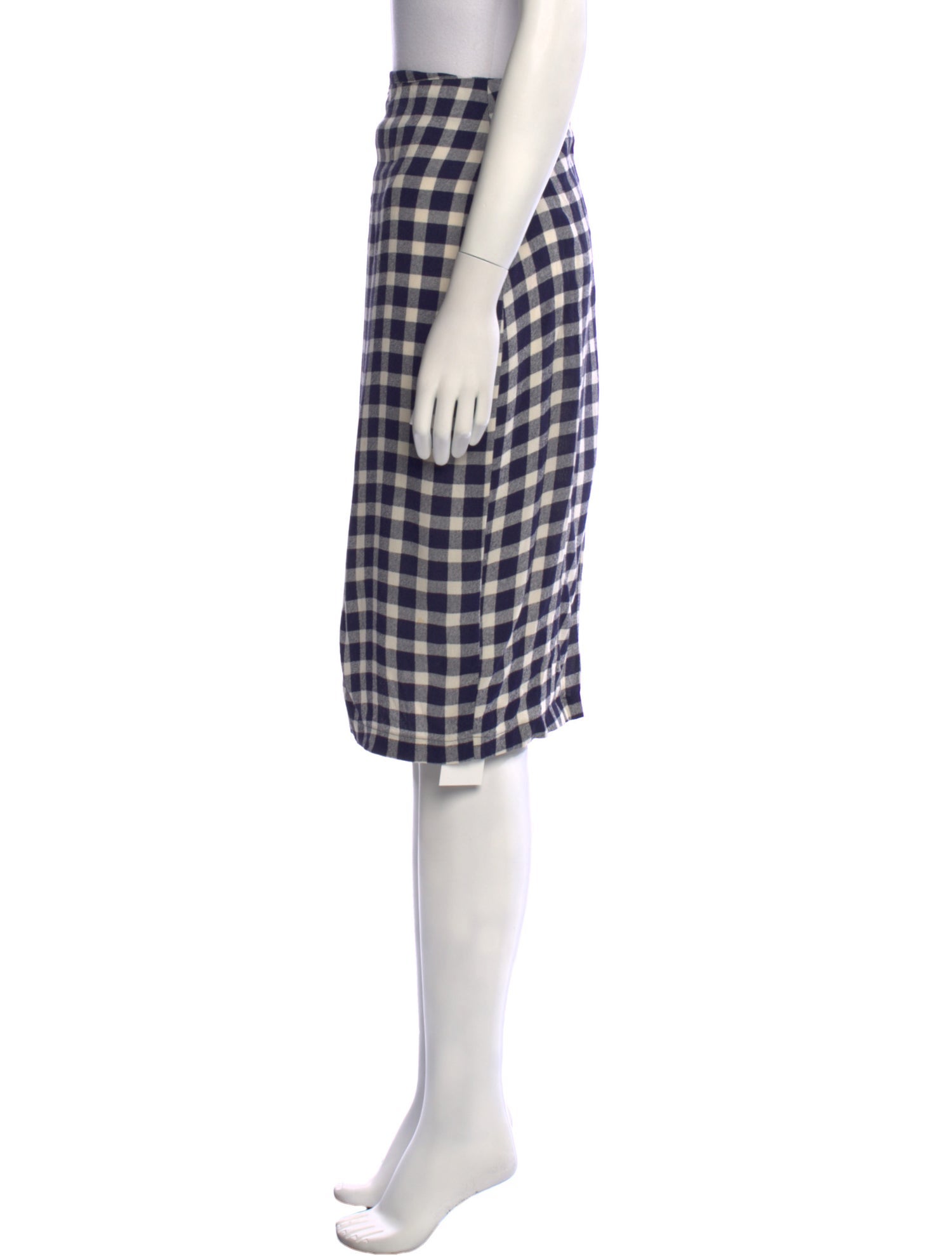 Reformation Plaid Print Knee-Length Skirt