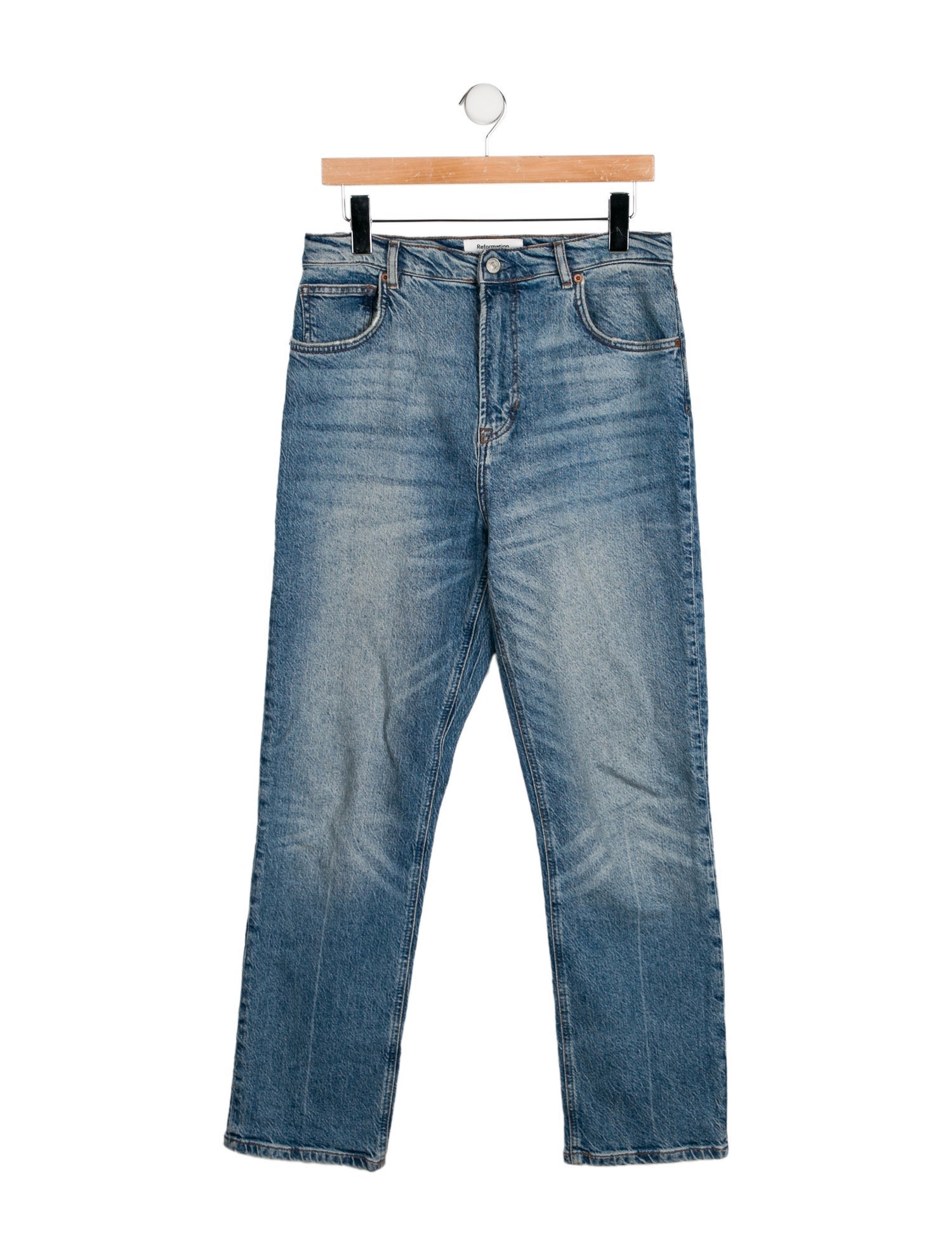 Reformation High-Rise Straight Leg Jeans