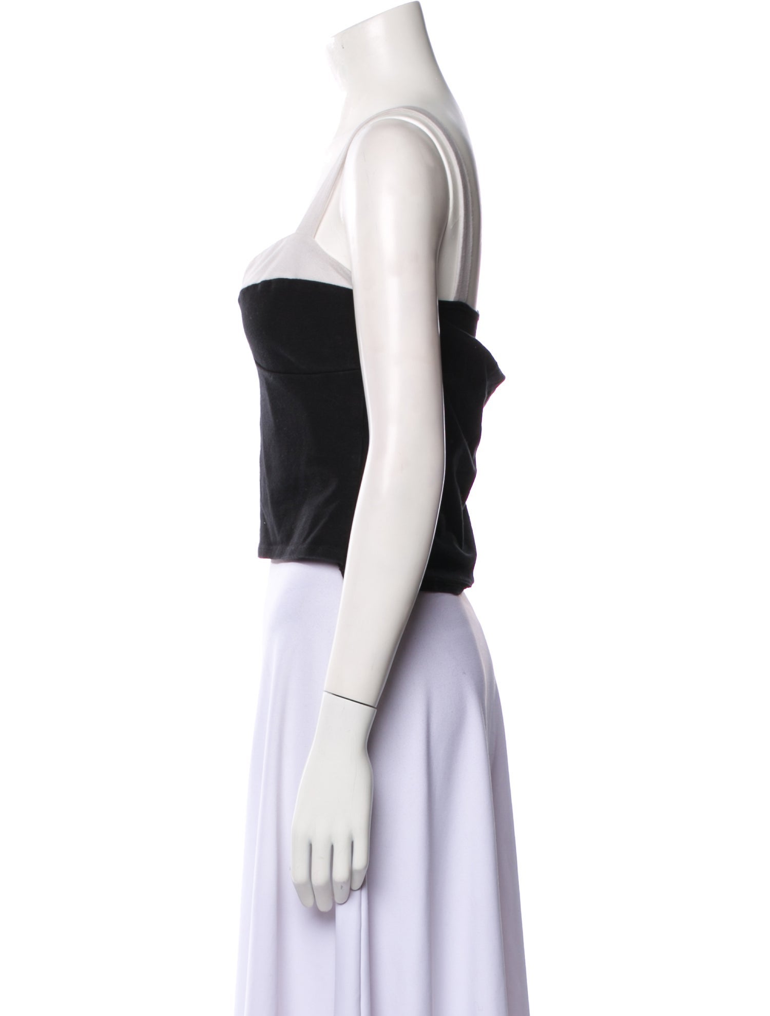 Reformation Square Neckline Sleeveless Crop Top