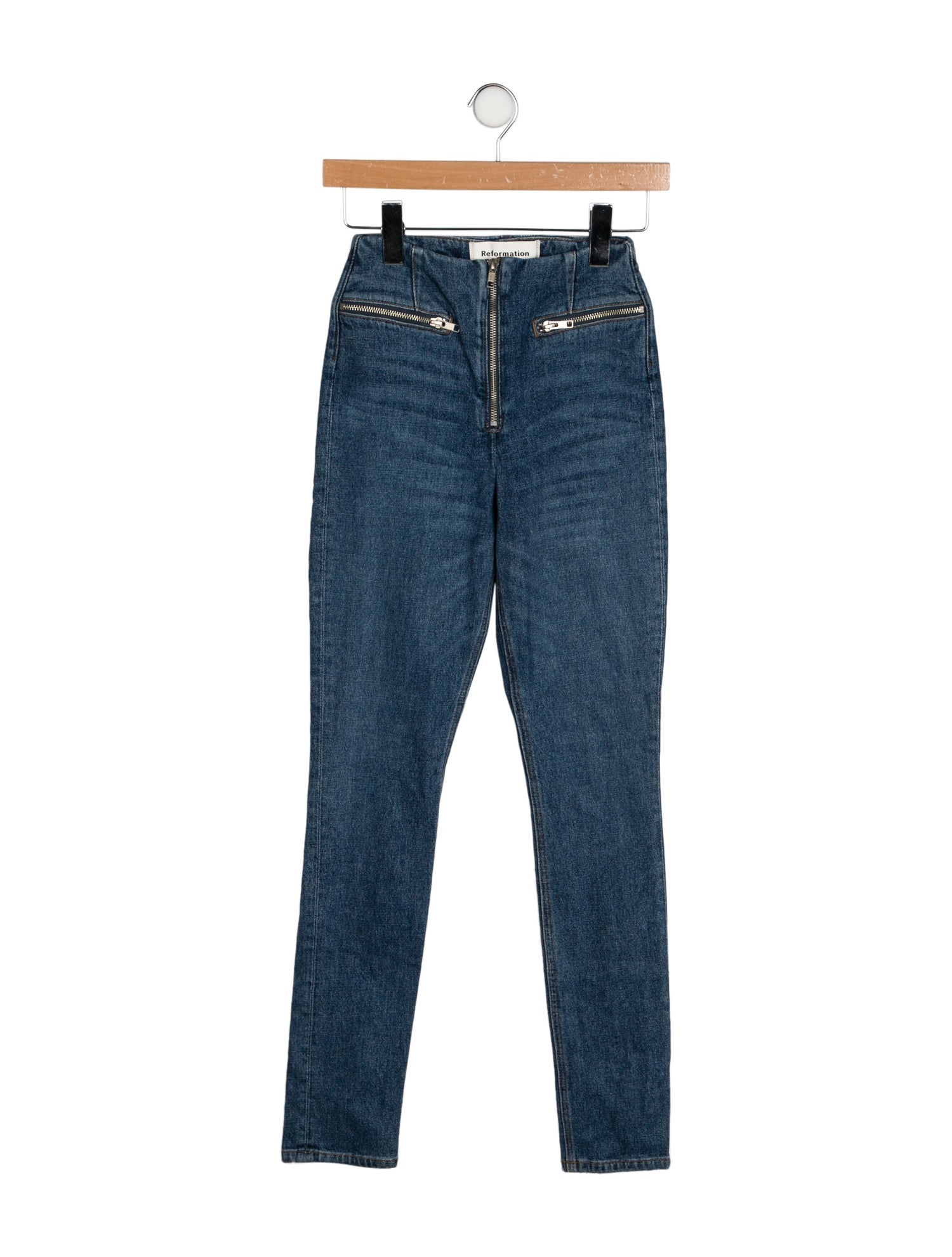 Reformation Mid-Rise Skinny Leg Jeans