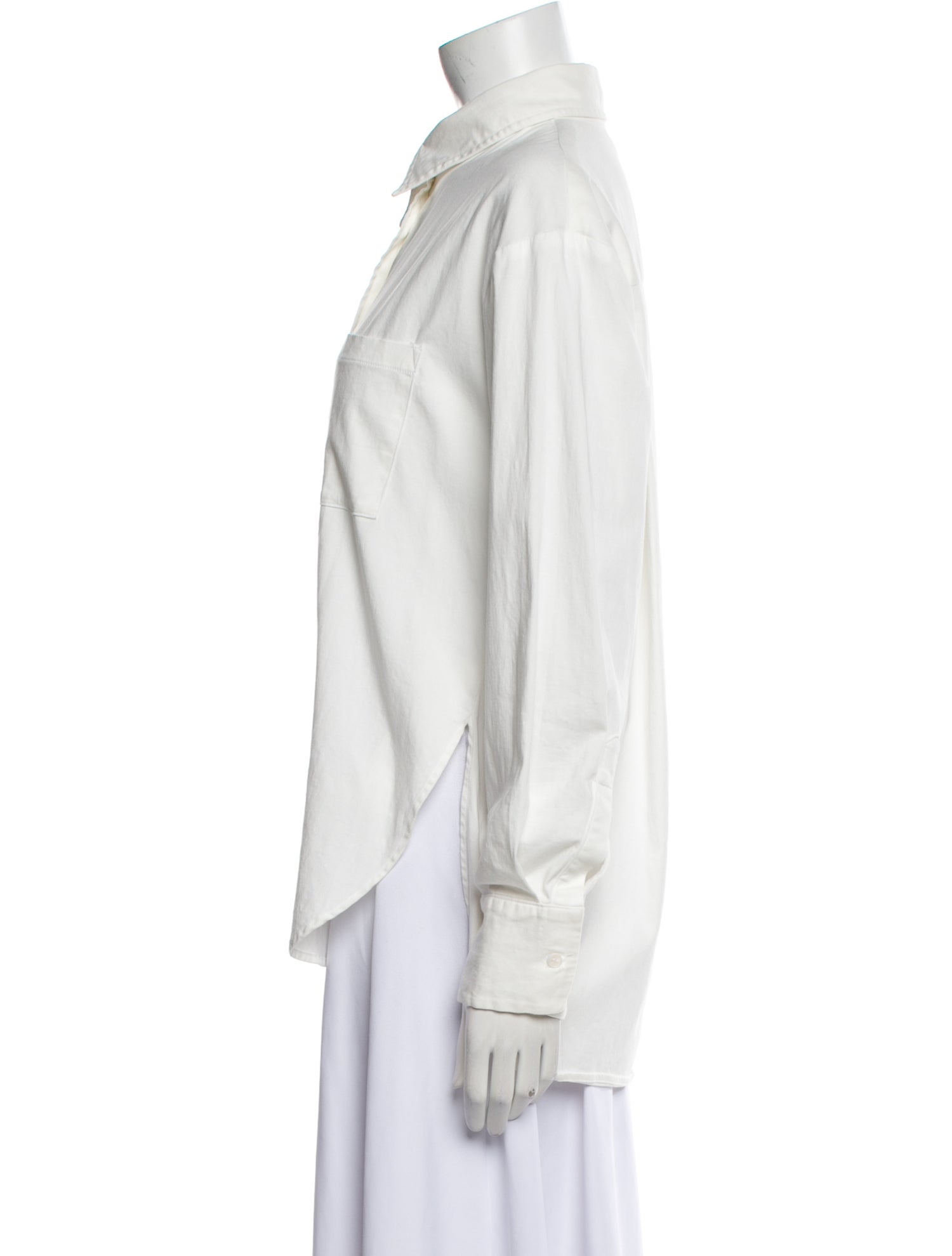 Reformation Long Sleeve Button-Up Top