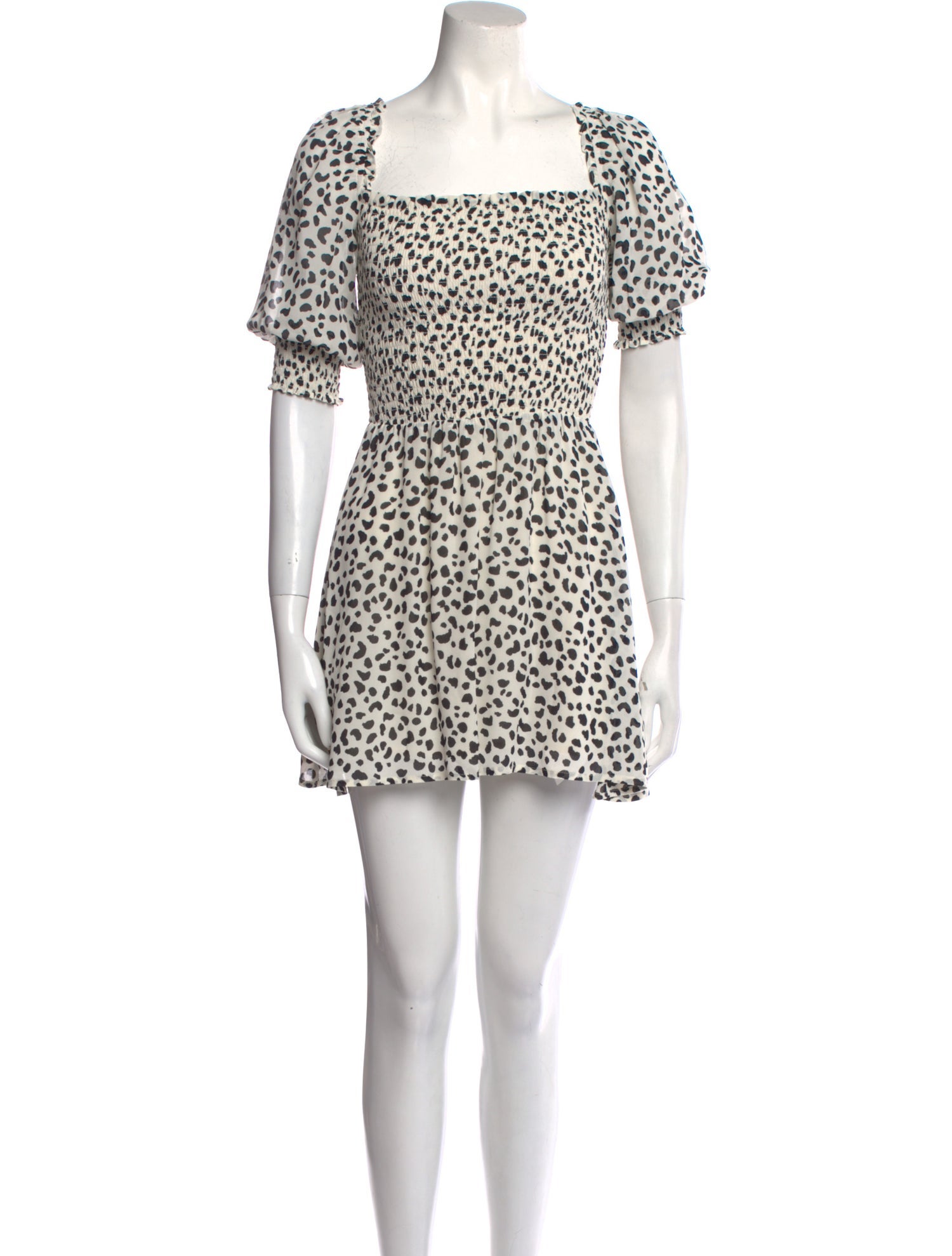 Reformation Animal Print Mini Dress