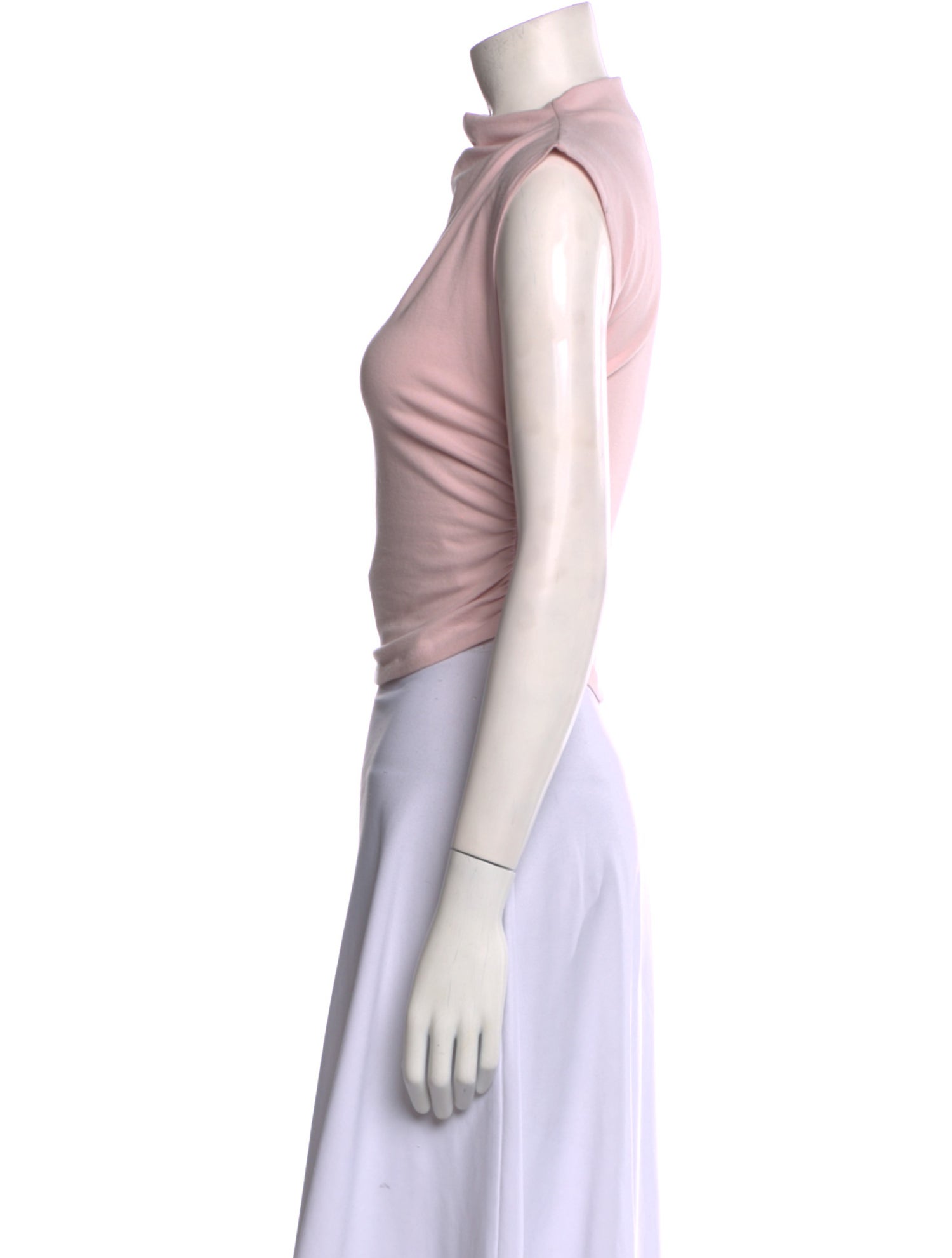 Reformation Mock Neck Sleeveless Crop Top