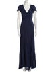 Reformation V-Neck Long Dress