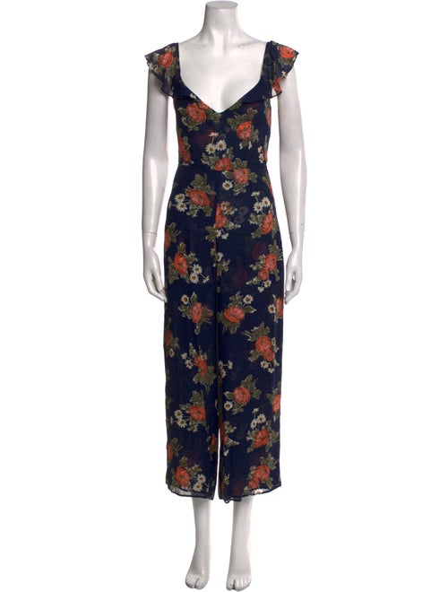 Reformation Alligator Floral Print Jumpsuit