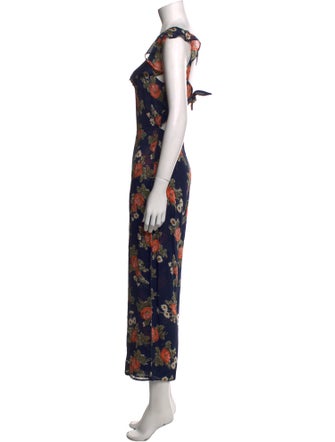 Reformation Alligator Floral Print Jumpsuit