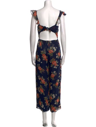 Reformation Alligator Floral Print Jumpsuit