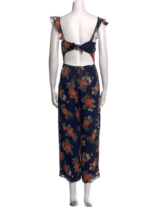 Reformation Alligator Floral Print Jumpsuit