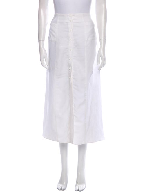 Reformation Scalloped Accent Midi Length Skirt