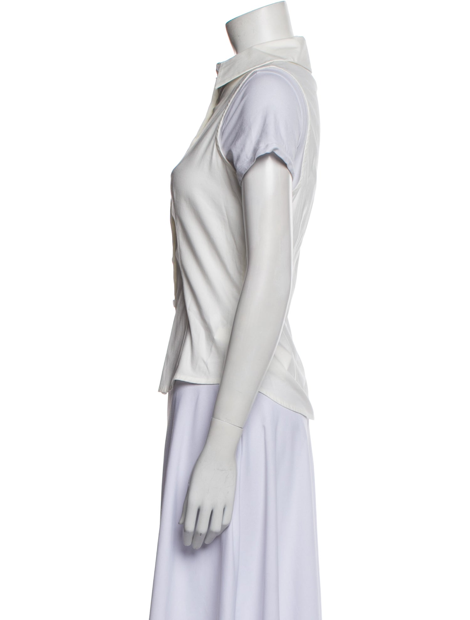 Reformation Short Sleeve Button-Up Top