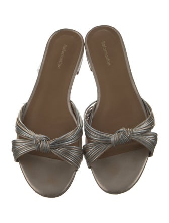 Reformation Patent Leather Slides