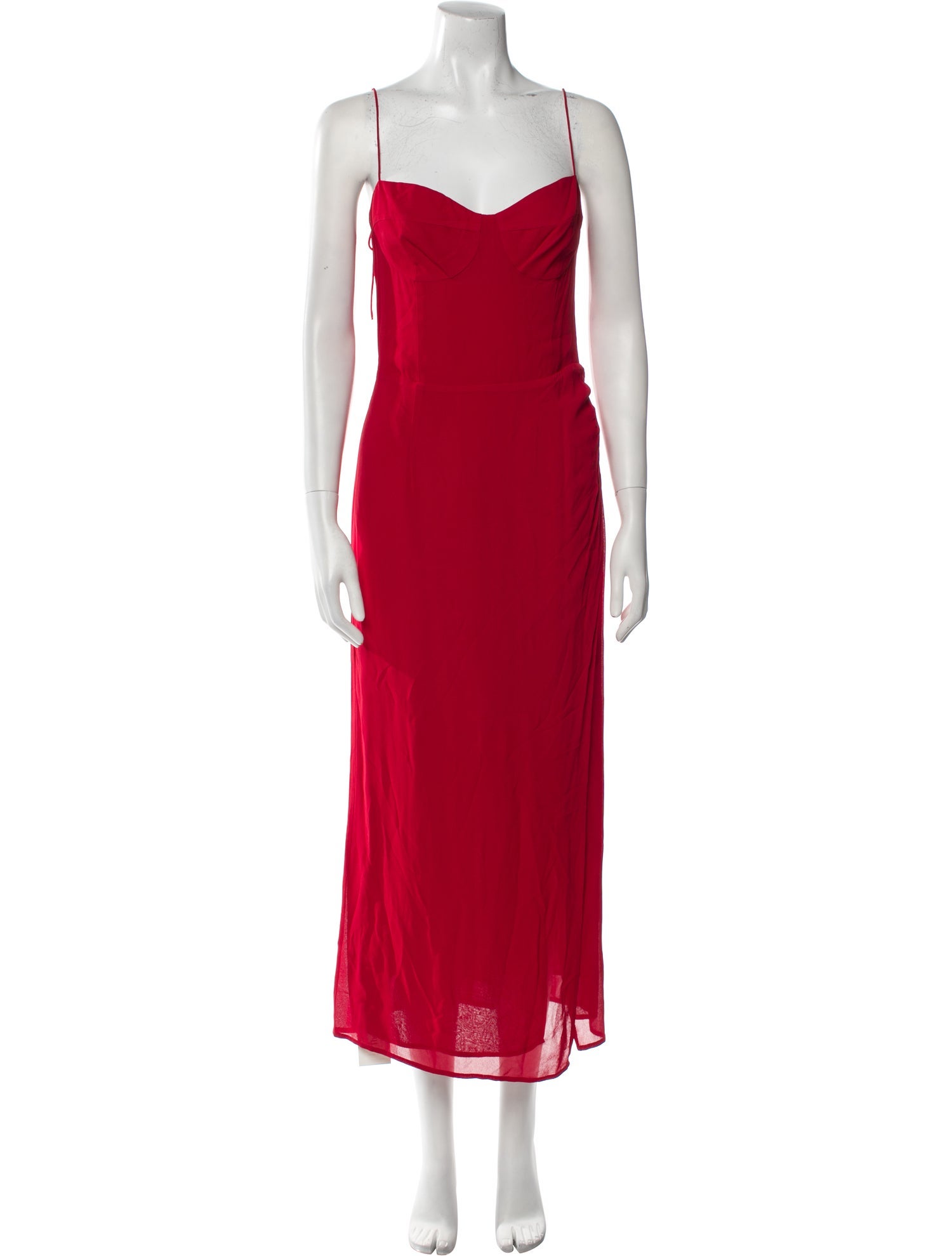 Reformation V-Neck Long Dress