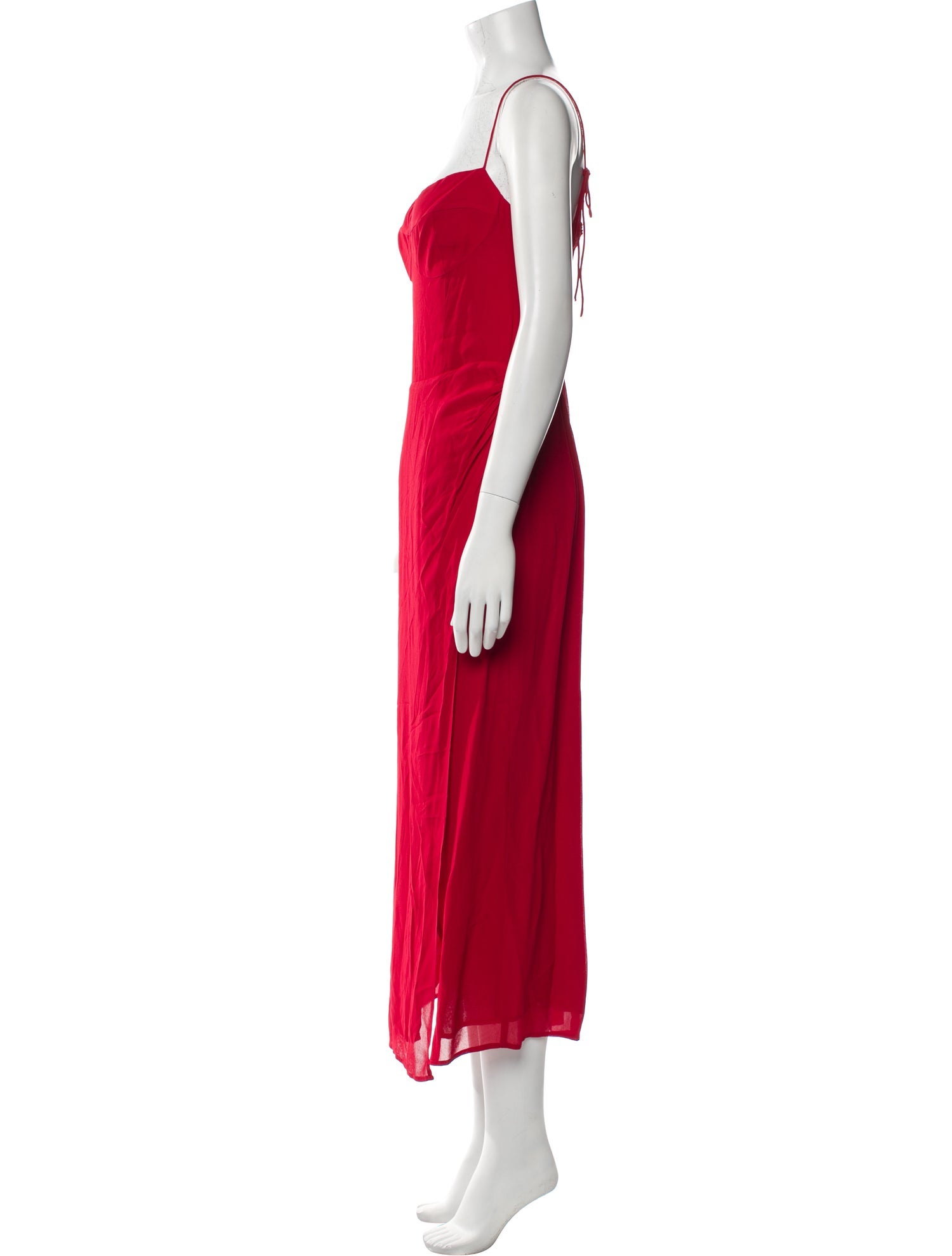 Reformation V-Neck Long Dress