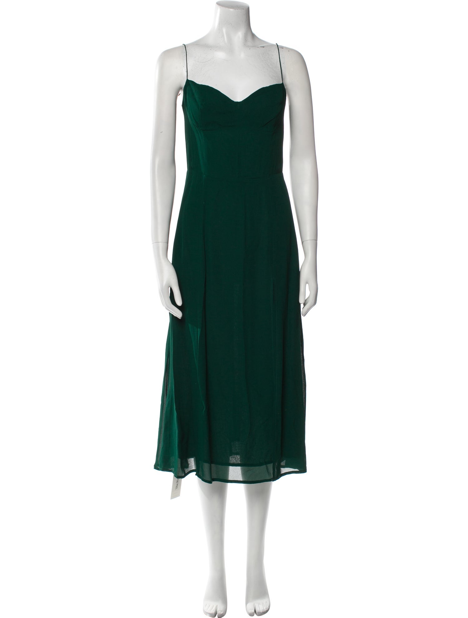 Reformation V-Neck Midi Length Dress