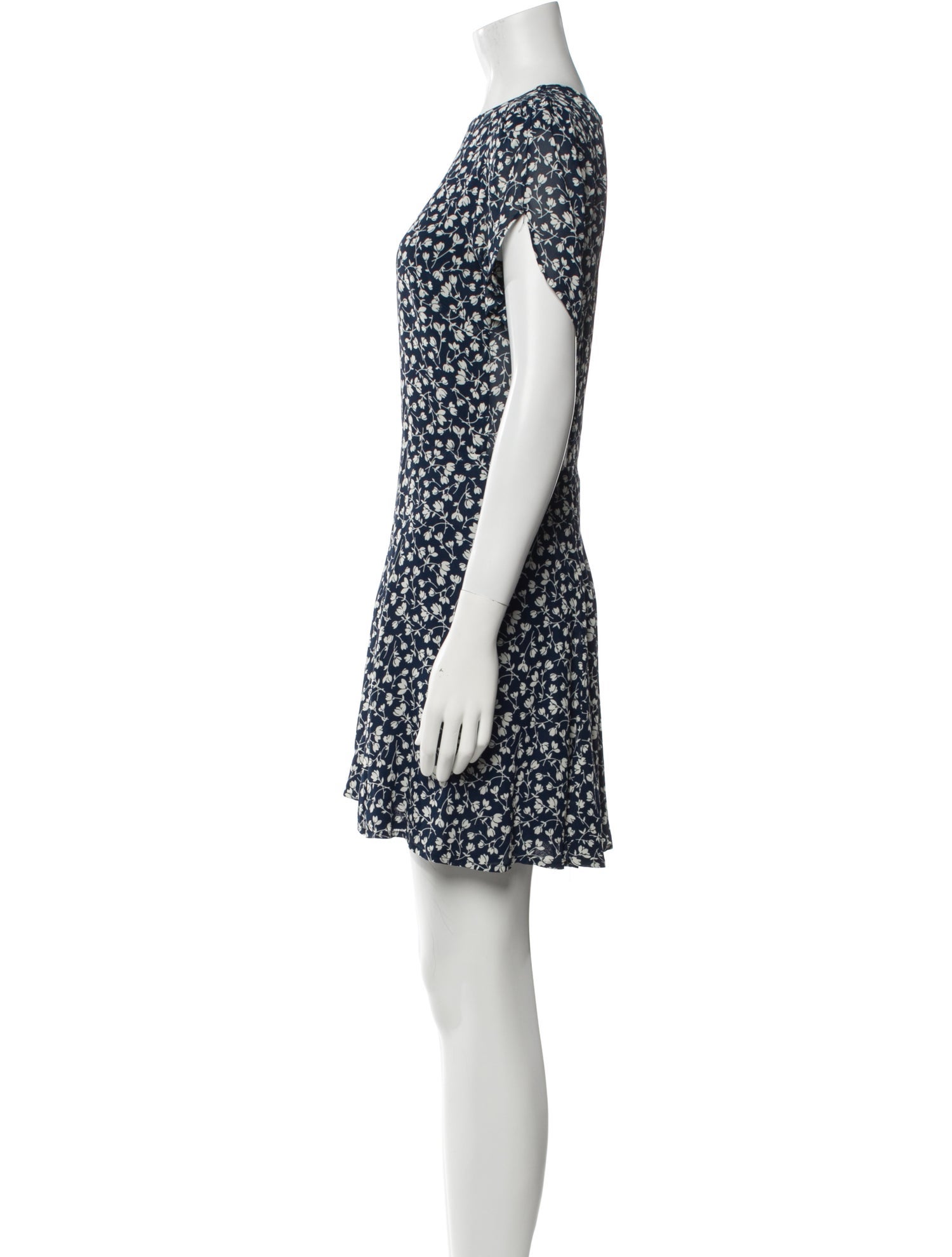 Reformation Floral Print Mini Dress