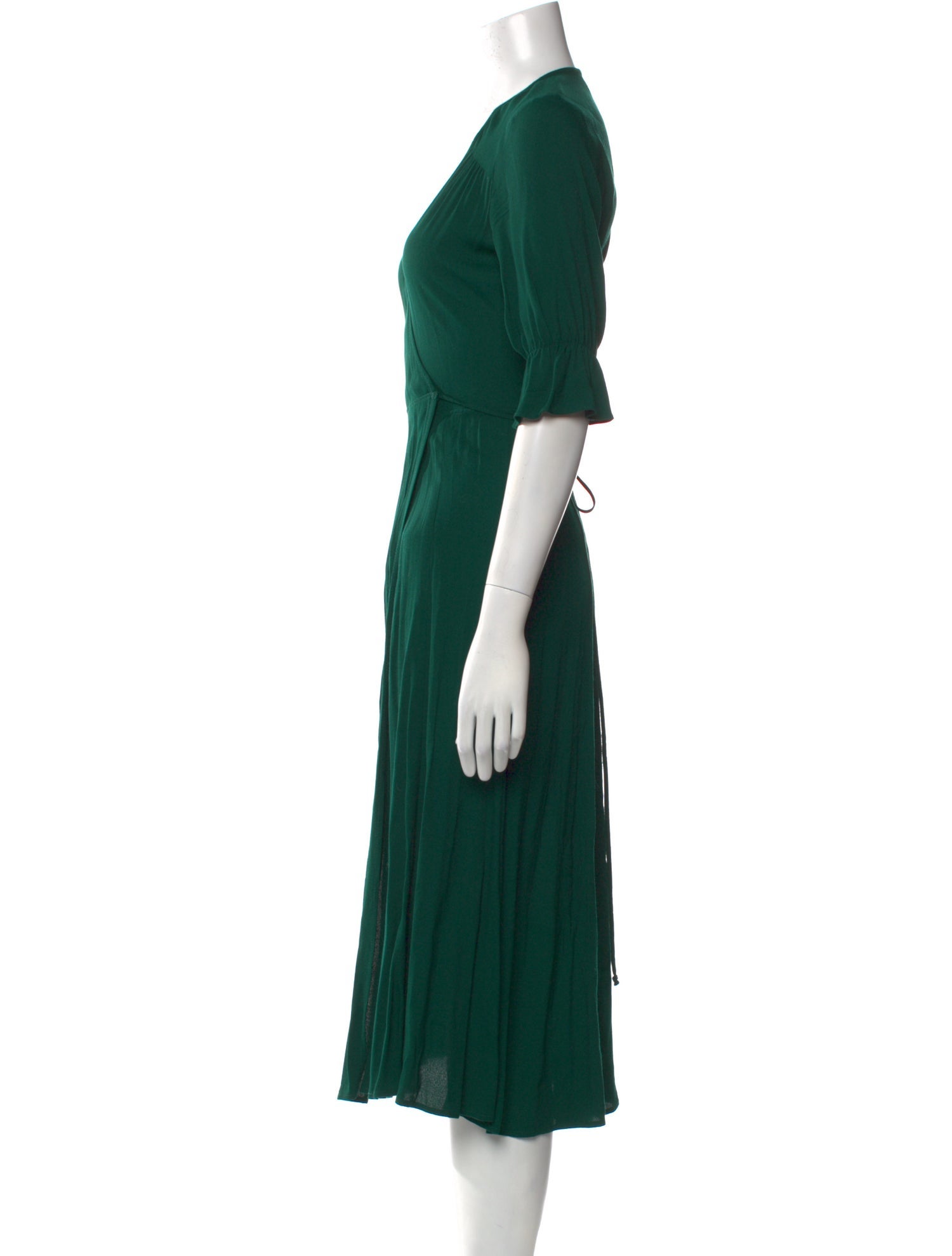 Reformation V-Neck Midi Length Dress