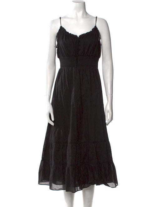 Reformation V-Neck Midi Length Dress