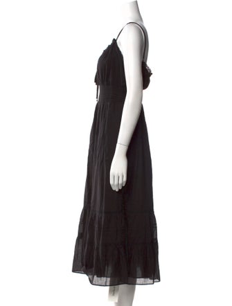 Reformation V-Neck Midi Length Dress