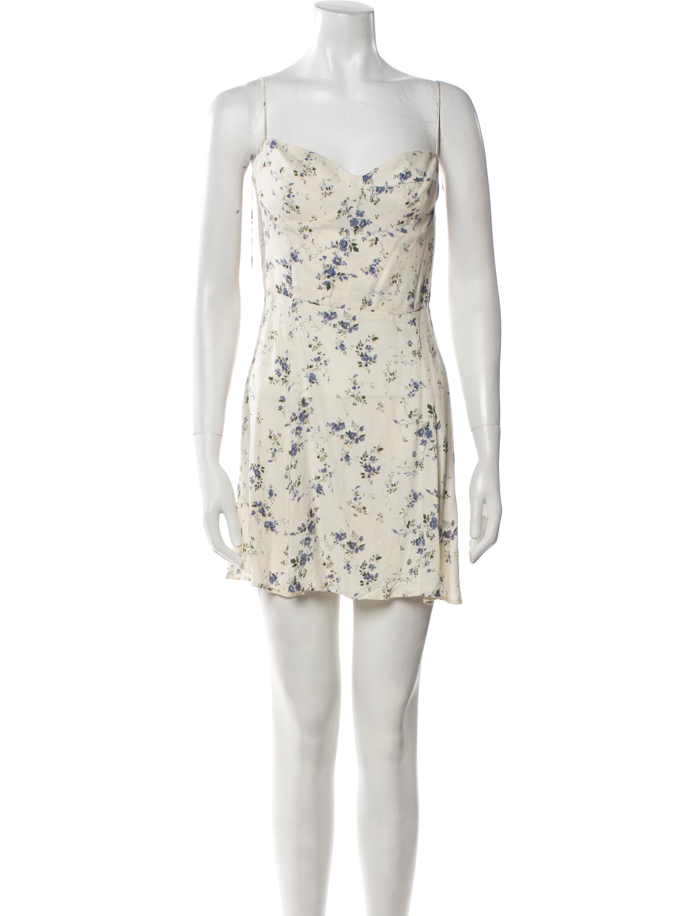 Reformation Floral Print Mini Dress