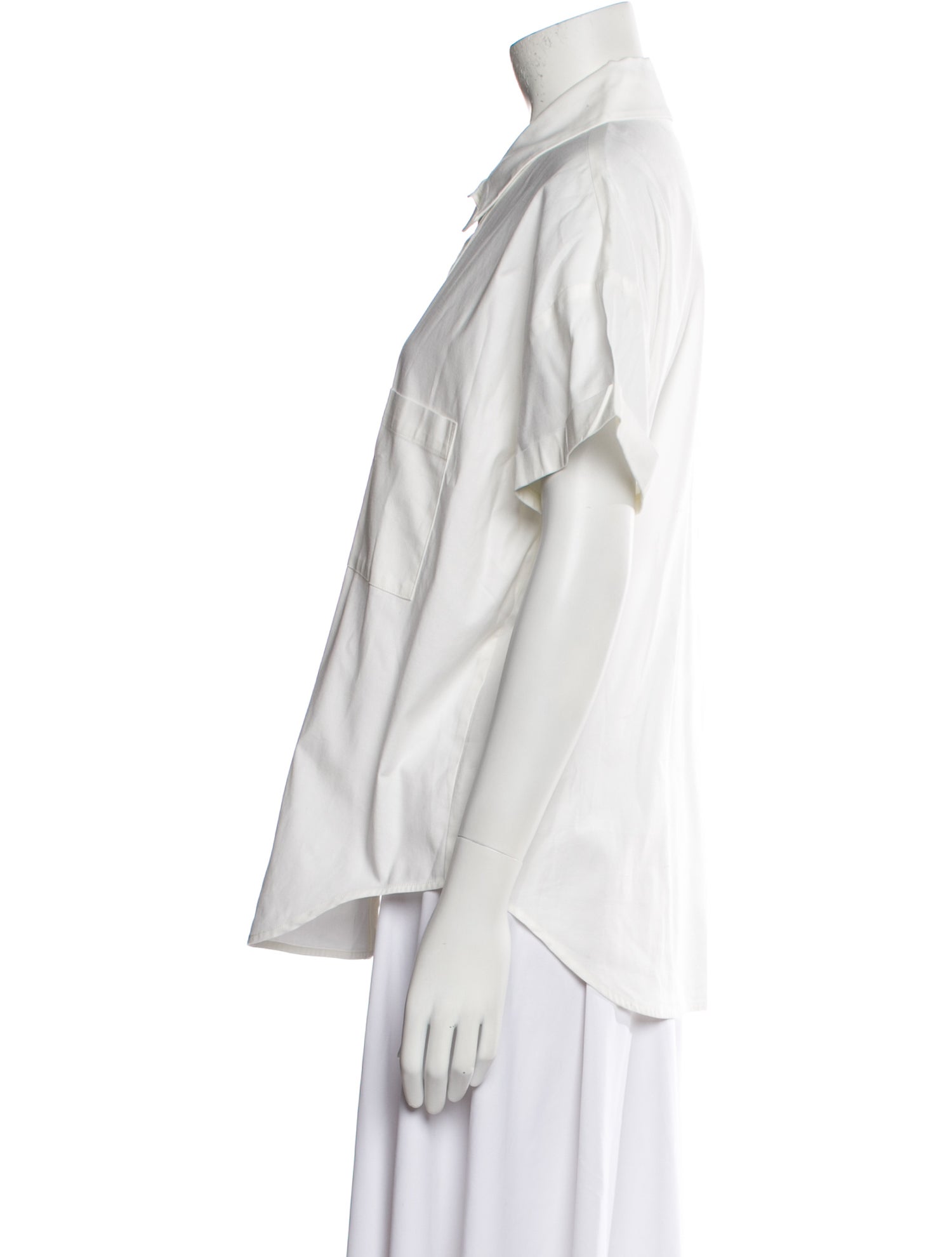 Reformation Short Sleeve Button-Up Top