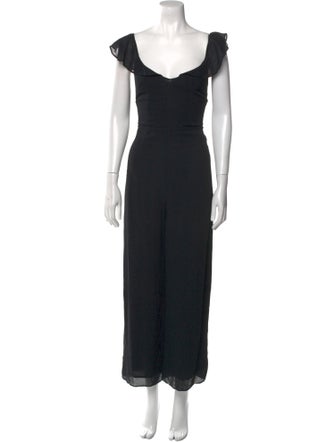 Reformation Nylon Scoop Neck Jumpsuit