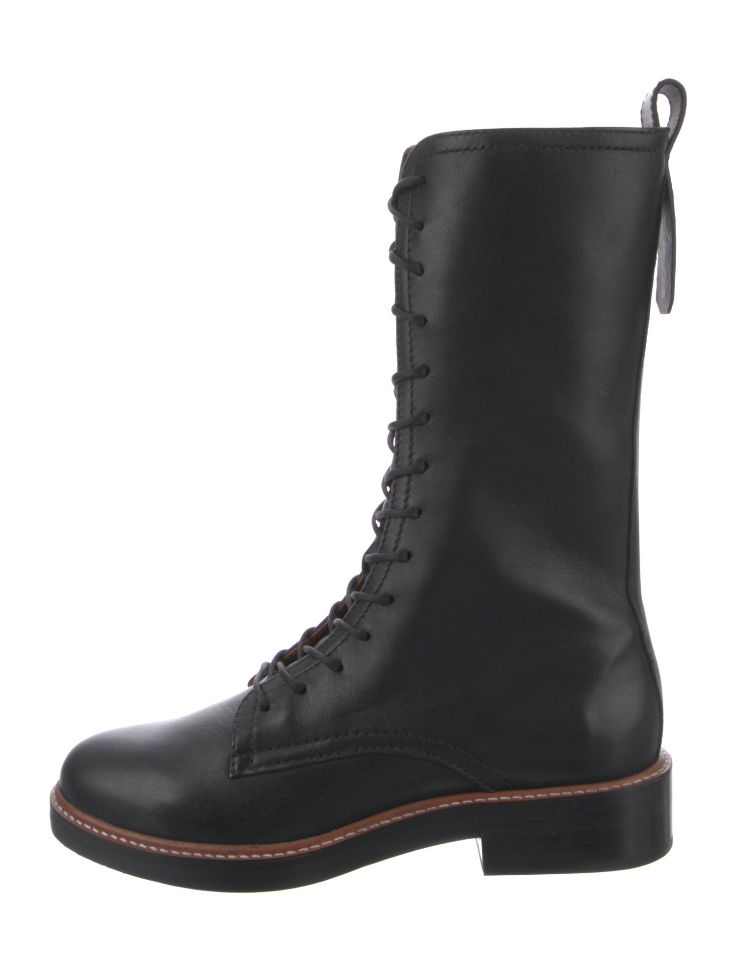 Reformation Leather Combat Boots w/ Tags