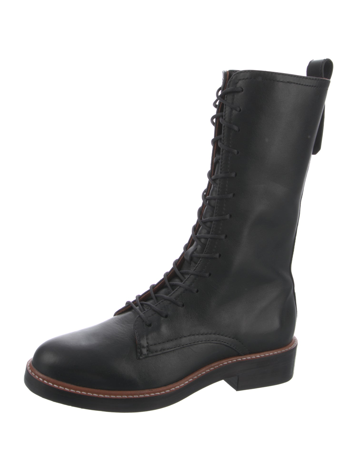 Reformation Leather Combat Boots w/ Tags