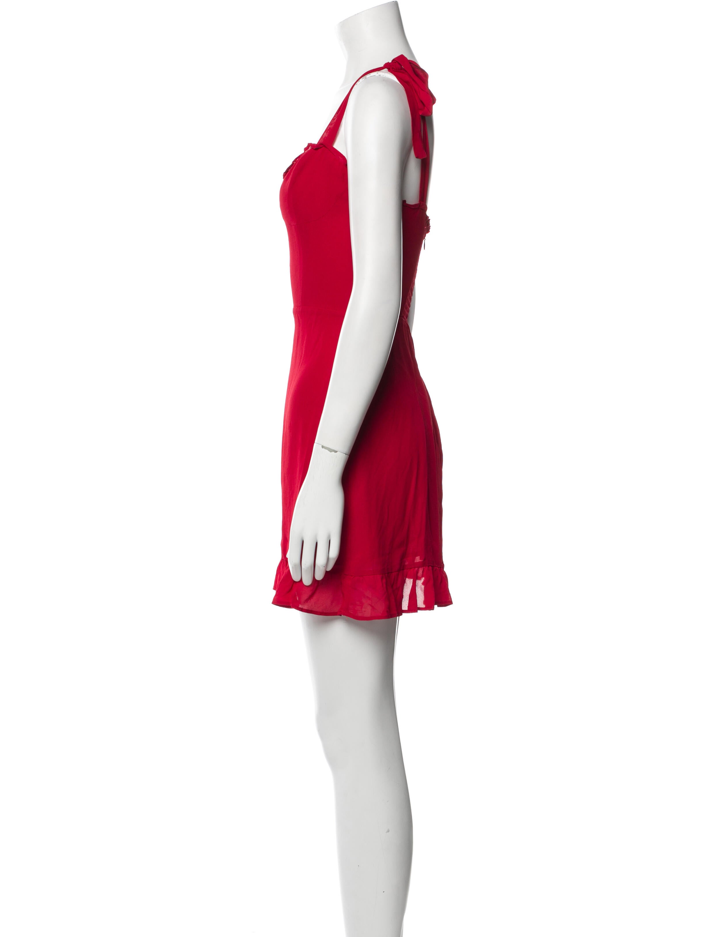 Reformation Square Neckline Mini Dress