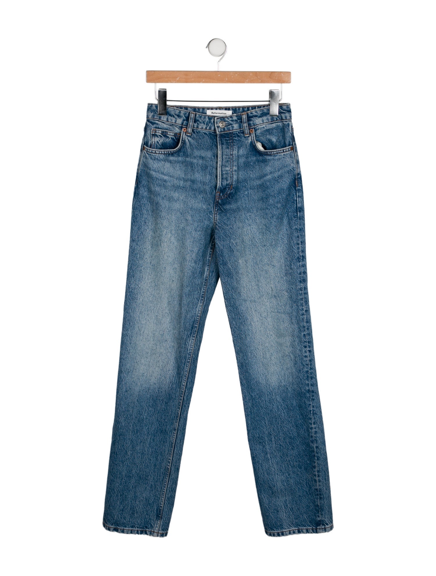 Reformation High-Rise Straight Leg Jeans
