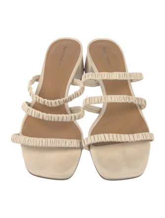 Reformation Leather Printed Slides