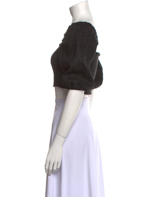 Reformation Linen Square Neckline Crop Top