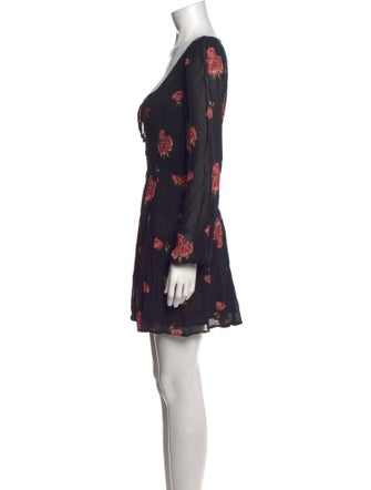 Reformation Floral Print Mini Dress