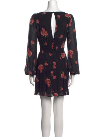 Reformation Floral Print Mini Dress