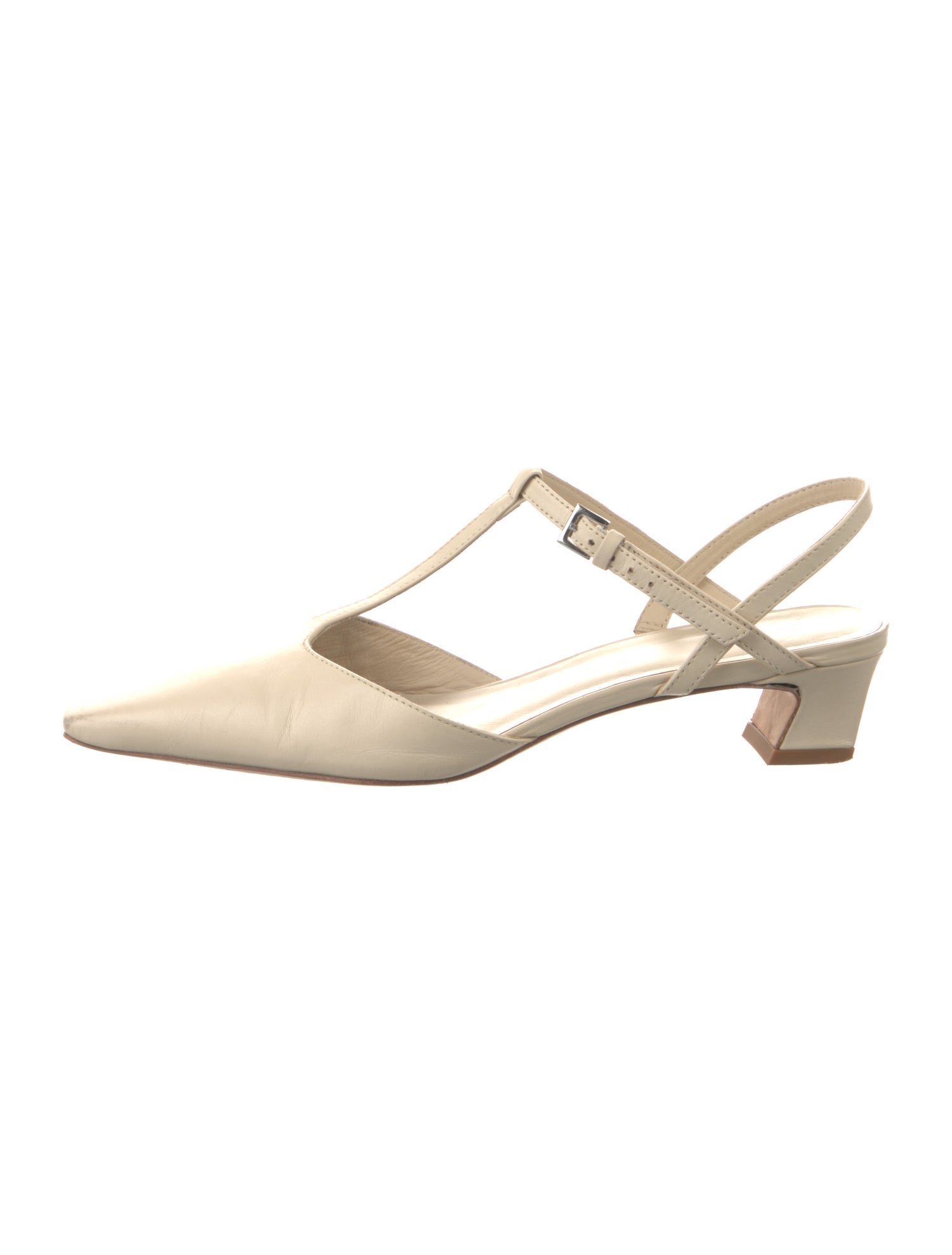 Reformation Leather T-Strap Pumps