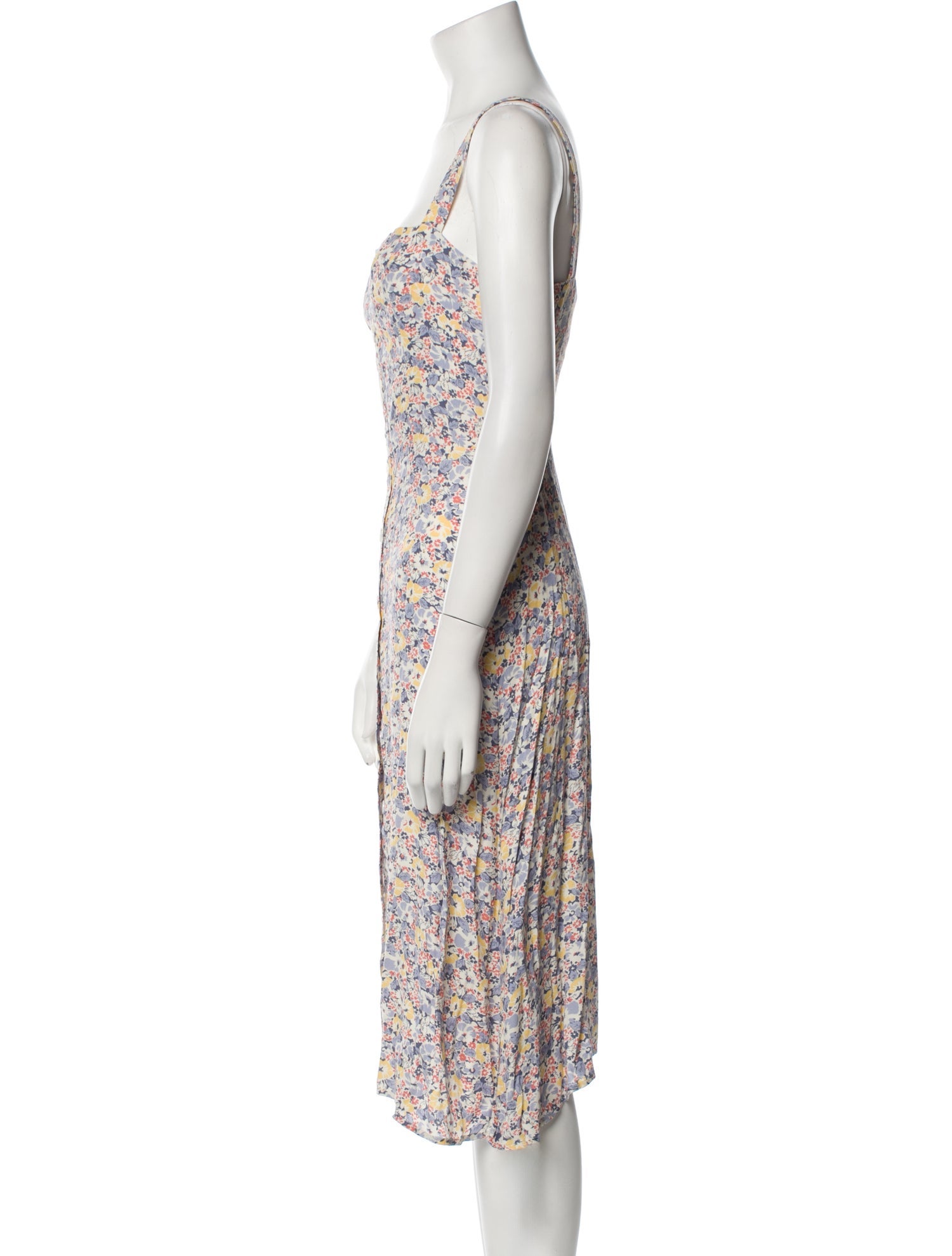 Reformation Floral Print Midi Length Dress w/ Tags
