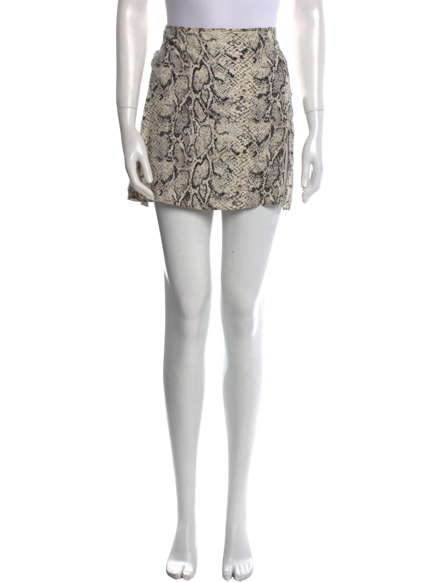 Reformation Animal Print Mini Skirt