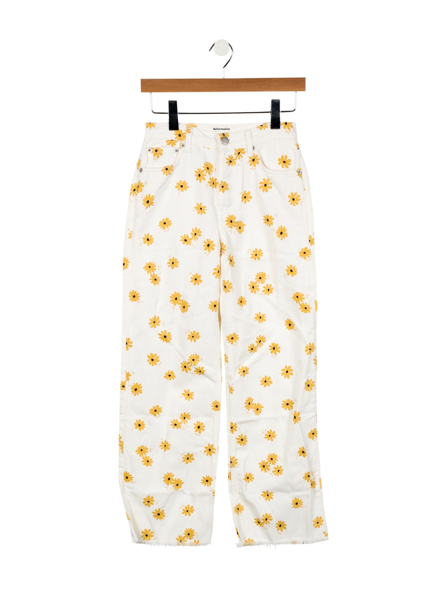 Reformation Mid-Rise Wide Leg Jeans