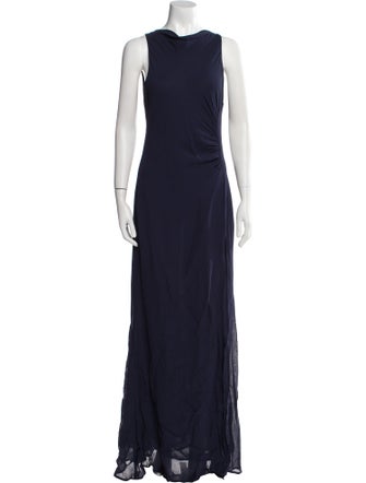 Reformation Cowl Neck Long Dress